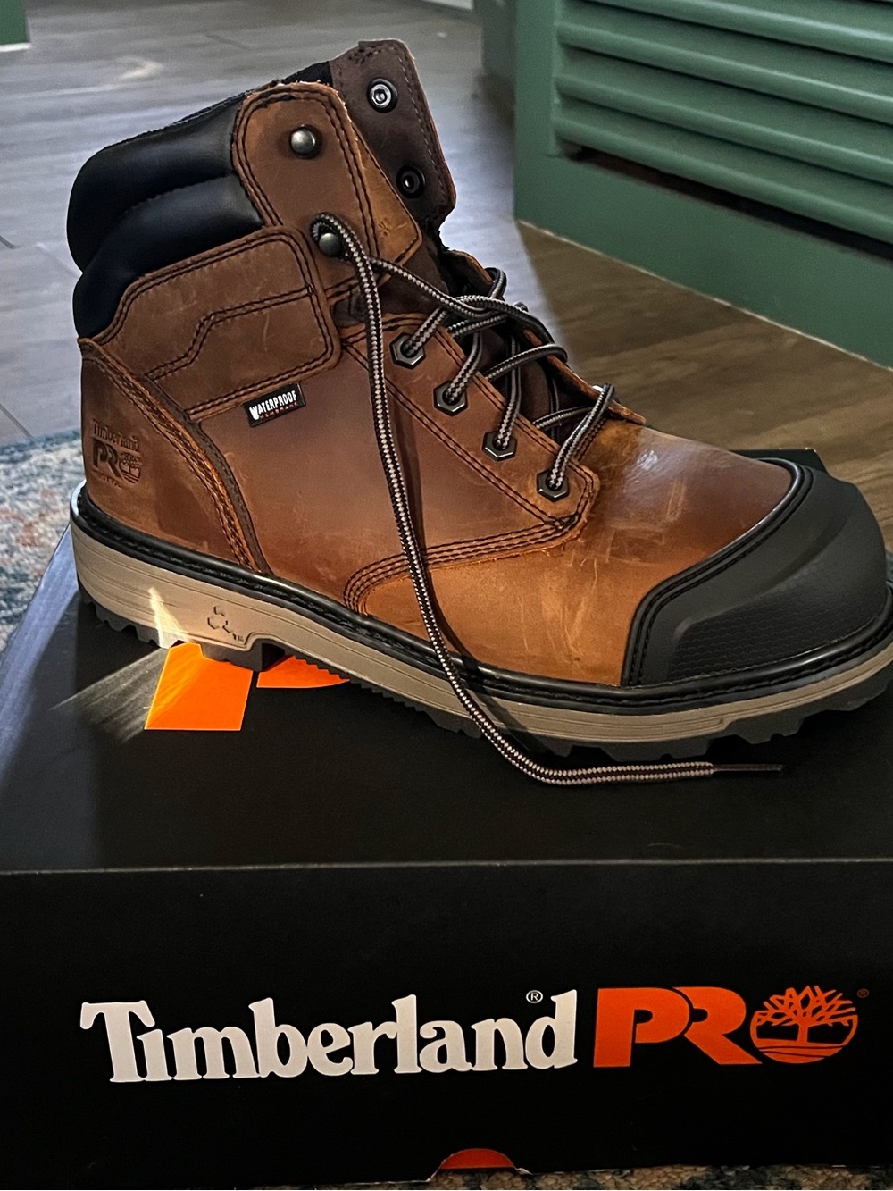 NEW Timberland PRO Men's TiTAN Tasker 6" Alloy Toe Waterproof Work Boots 6.5